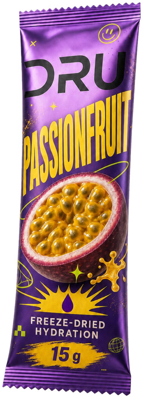 Passionfruit DRU freeze-dried hydration sachet